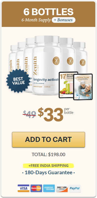 Buy Longevity Activator 6 Bottle